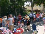 The parade organization begins.
